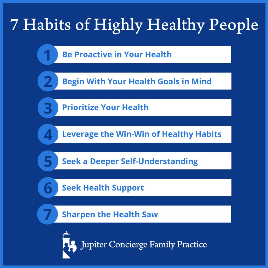 Infographic: Dr. Rosenberg’s 7 Habits of Highly Healthy People