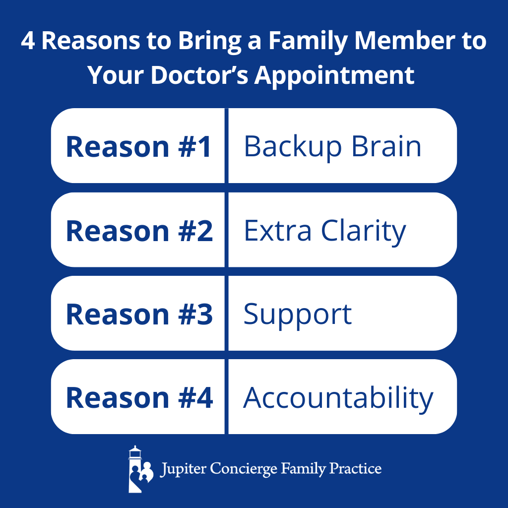 Infographic: 4 Reasons to Bring a Family Member to Your Doctor’s Appointment