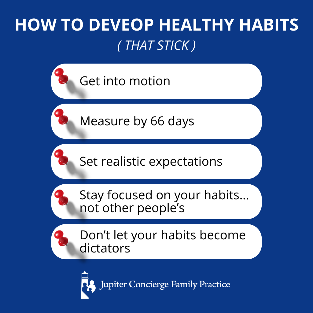 Infographic: How to Develop Healthy Habits (Without Losing Them)